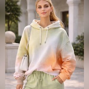 Collina Strada 🌟Host Pick🌟Watercolor Rounded Hem Hoodie